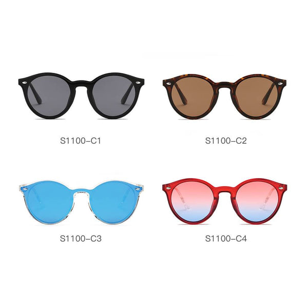 CROSBY - Unisex Fashion Retro Round Horn Rimmed Sunglasses