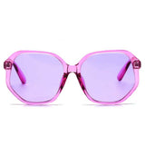 Joliet - Women Geometric Round Oversized Fashion Sunglasses