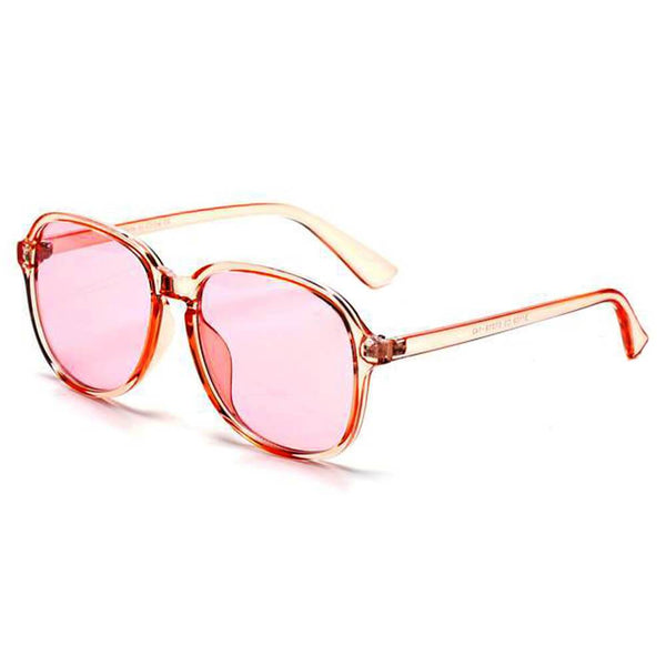 Jerome - Women Oversized Retro Round Pillowed Fashion Sunglasses