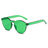 FARGO Translucent  Monochromatic Candy Colorful Lens Sunglasses- 8 Colors
