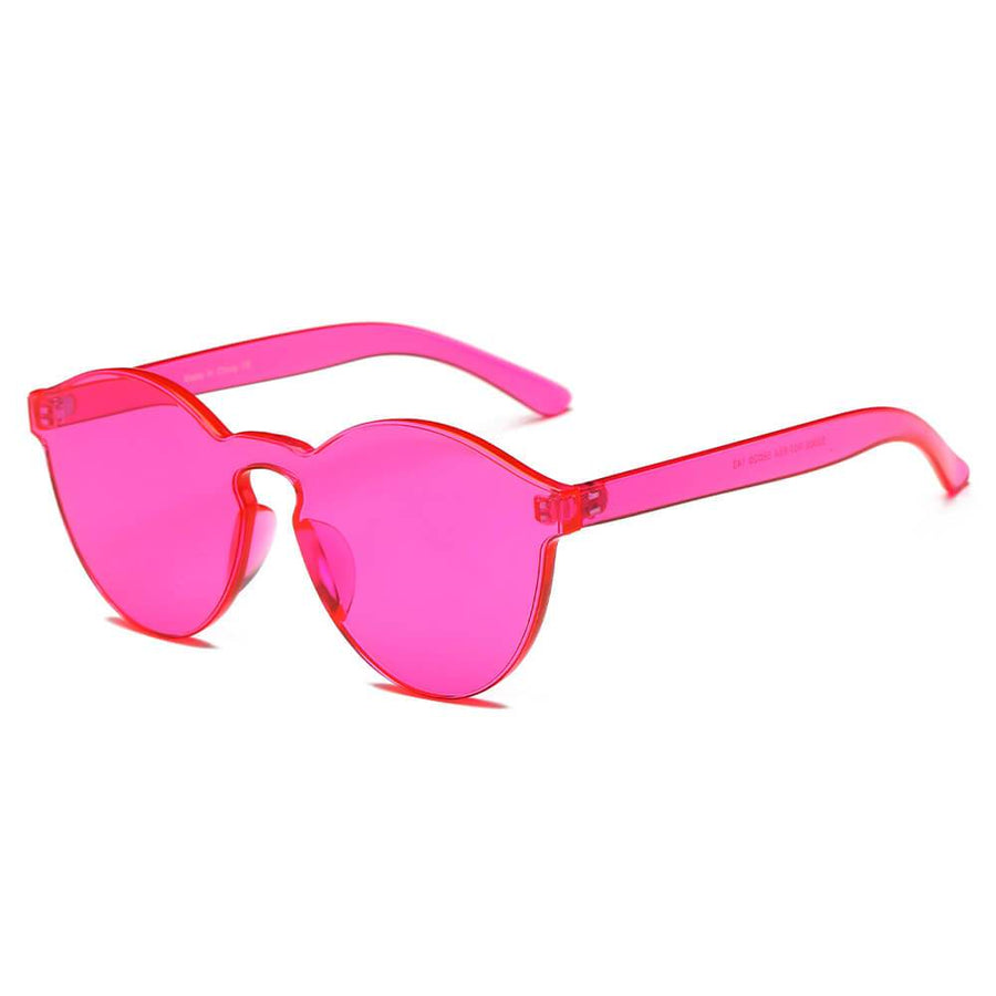 FARGO Translucent  Monochromatic Candy Colorful Lens Sunglasses- 8 Colors