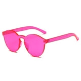 FARGO Translucent  Monochromatic Candy Colorful Lens Sunglasses- 8 Colors