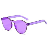 FARGO Translucent  Monochromatic Candy Colorful Lens Sunglasses- 8 Colors