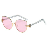 CENTRALIA | Women Metal Frame Cat Eye Hands Classic Sunglasses