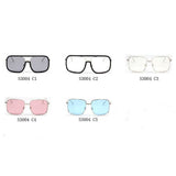 MAGNA | Oversized Pillowed Square Fashion Rim Aviator Design Sunglasses