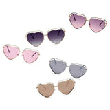 MESA | Metal Halo Wire Art Heart Shape Color Lens Sunglasses- 5 Colors