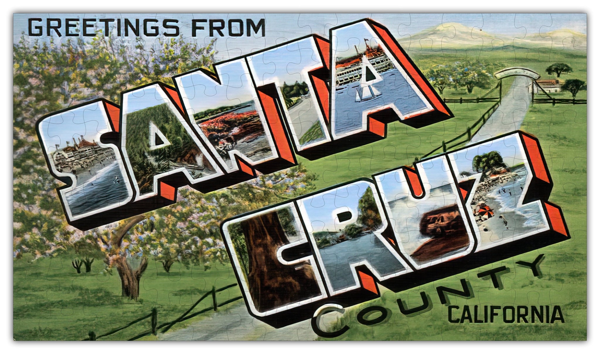 Santa Cruz County, California Puzzle- 3 Options