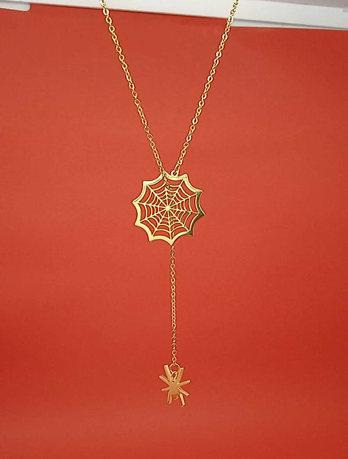 Spider Web Necklace- 2 Colors