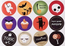 192 Halloween Stickers