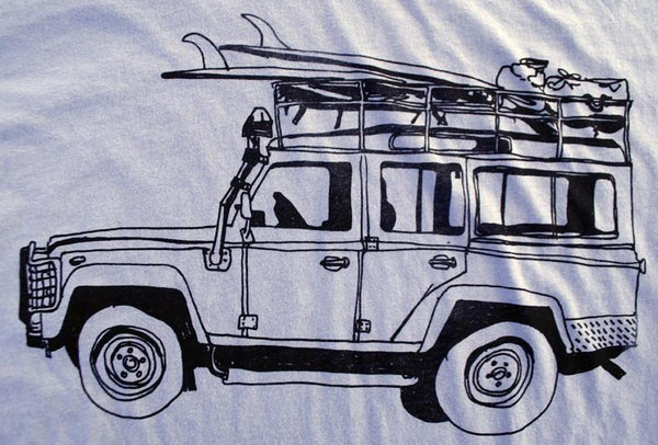 Surf Truck T-Shirt- Light Blue