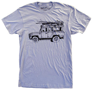 Surf Truck T-Shirt- Light Blue