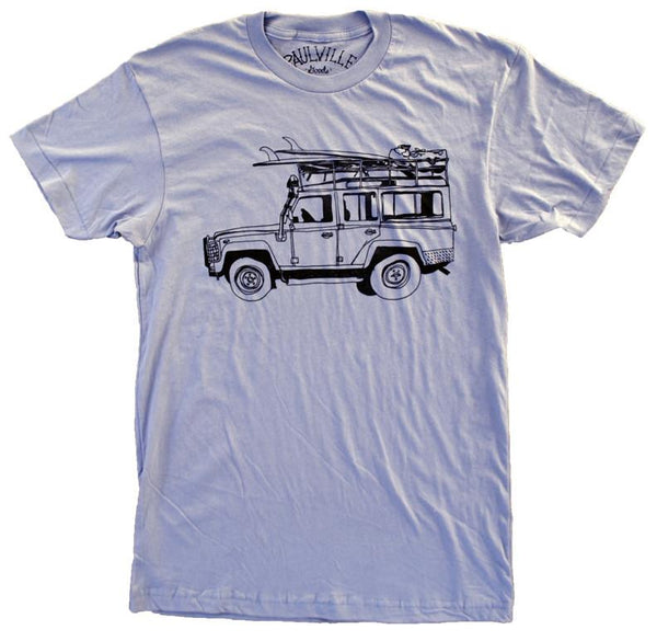 Surf Truck T-Shirt- Light Blue