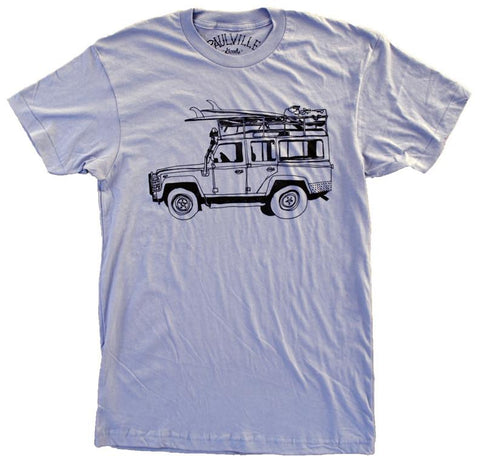 Surf Truck T-Shirt- Light Blue