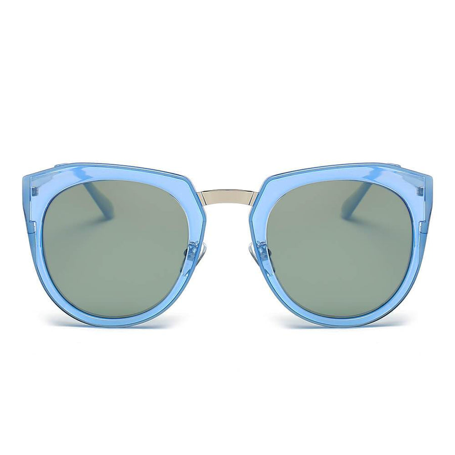 FERNDALE  Mirrored Polarized Lens Oversized Cat-Eye Sunglasses- 6 Colors