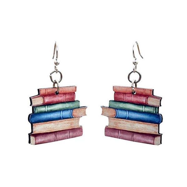 Book Earrings #T090