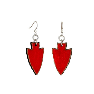 Red Arrow Head Earrings #T258