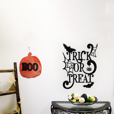 Trick Or Treat Metal Wall Art