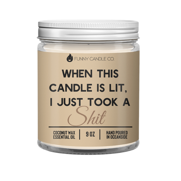 I Just Took A Shit Candle
