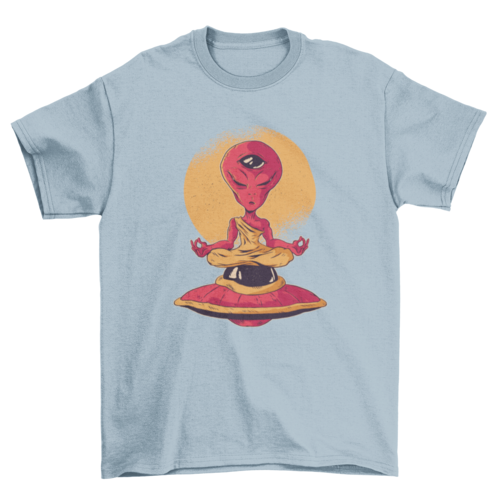 Unisex Alien Third Eye Meditation T-shirt- 5 Colors