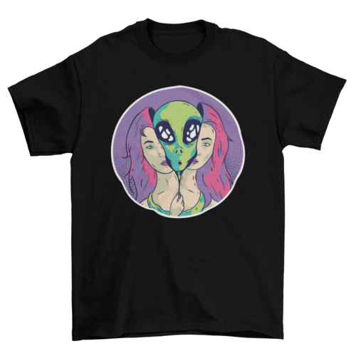 Unisex Alien Girl T-shirt- 5 Colors