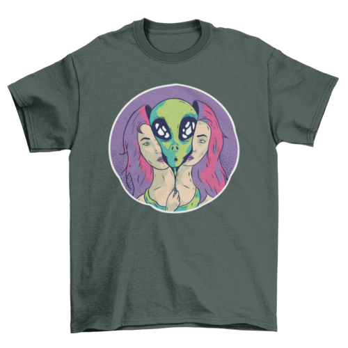 Unisex Alien Girl T-shirt- 5 Colors