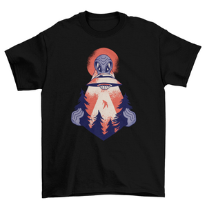Unisex Forest Alien Abduction T-shirt- 5 Colors