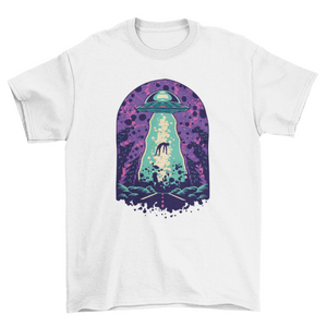 Alien Abduction Space T-shirt- 5 Colors
