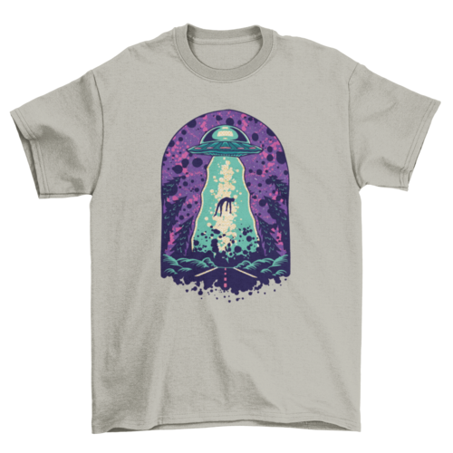 Alien Abduction Space T-shirt- 5 Colors