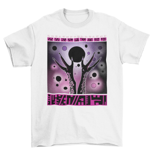 Unisex Cosmic Alien Hands T-shirt- 5 Colors