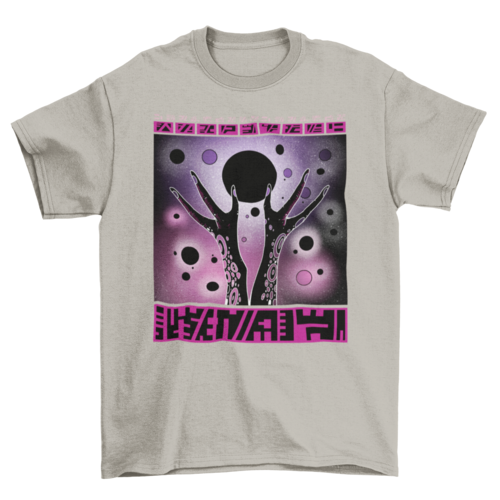 Unisex Cosmic Alien Hands T-shirt- 5 Colors