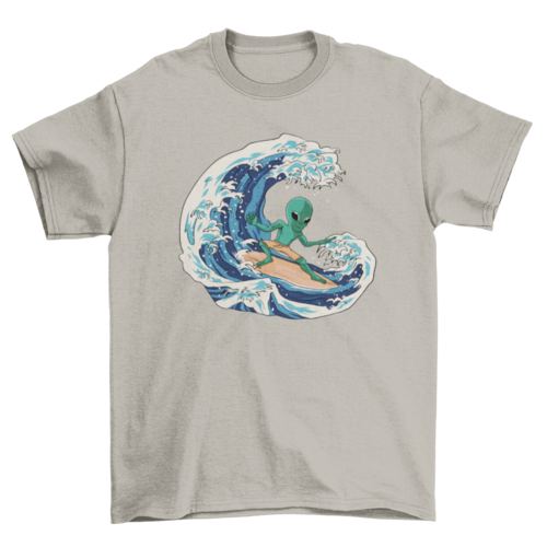 Unisex Alien Surfer T-shirt- 5 Colors