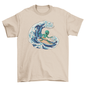 Unisex Alien Surfer T-shirt- 5 Colors