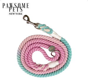 Rope Leash -  Ombre Moon Blue Pink