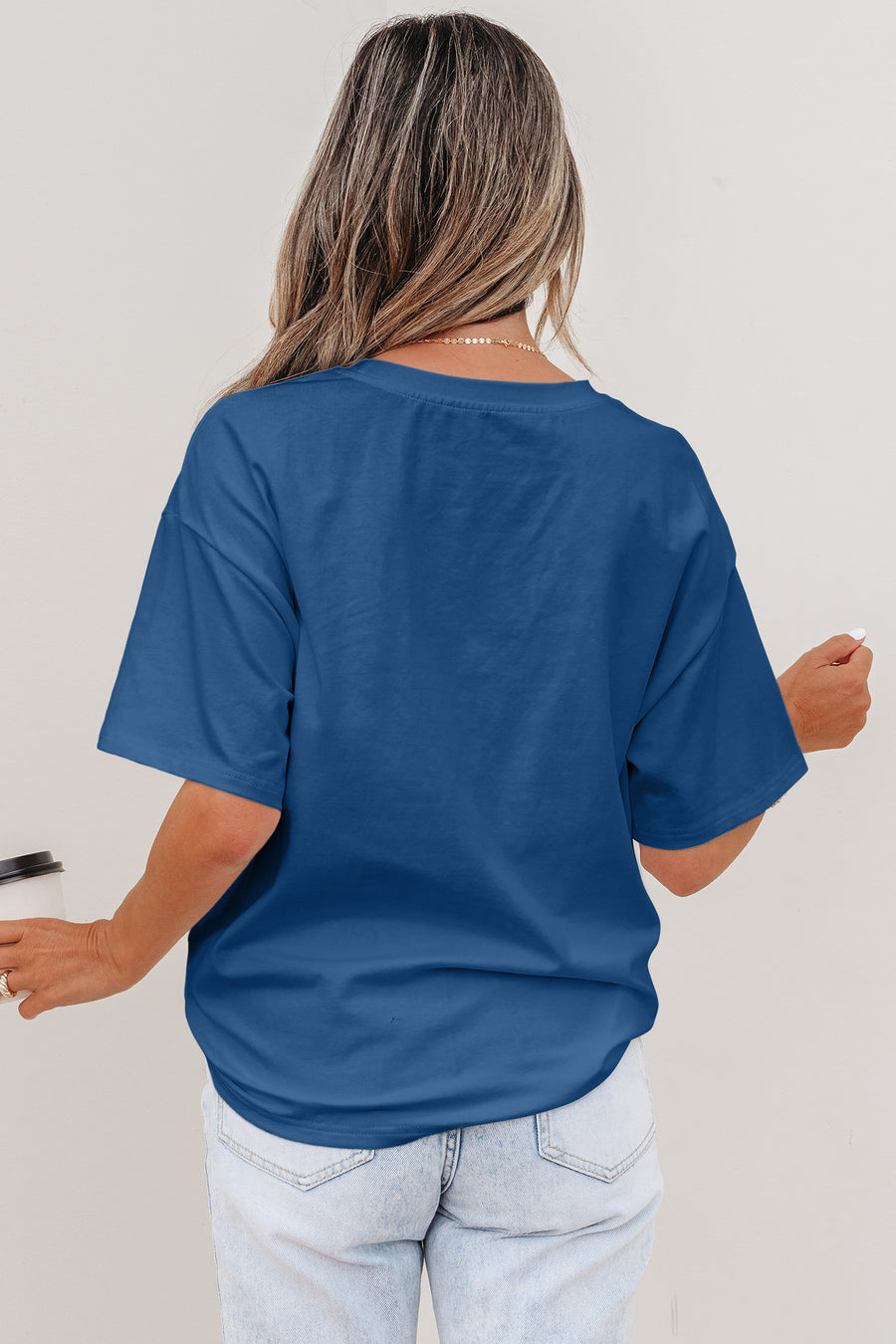 Printed Denim Chest Pocket Graphic T-Shirt- 2 Colors