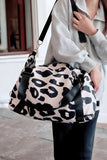 Leopard Print Luggage Tote Bag- 2 Colors