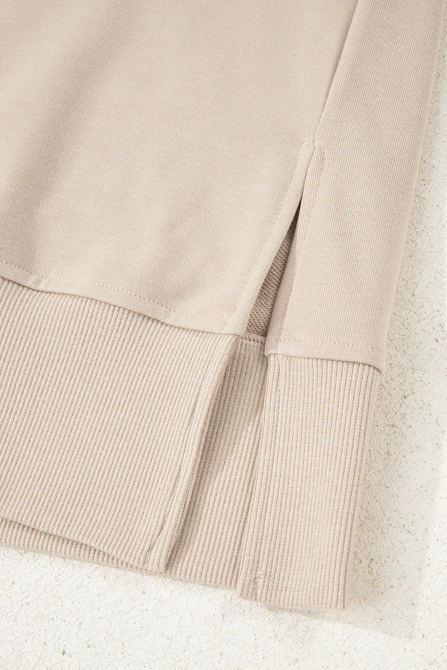 Oversized Split Hem Sweatshirt & Ribbed Leggings Set- 3 Colors