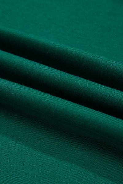 Tillandsia Purple Varsity Stripe Detail Drop Shoulder Pullover Mini Skort Set