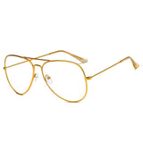 ENID - Trendy Aviator Clear Lens Sunglasses- 5 Colors