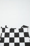 Checkered Slim Fit Print Tank Top- 2 Colors