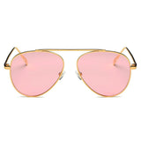 HIDALGO Metal Oversized Tinted Lens Aviator Sunglasses- 8 Colors