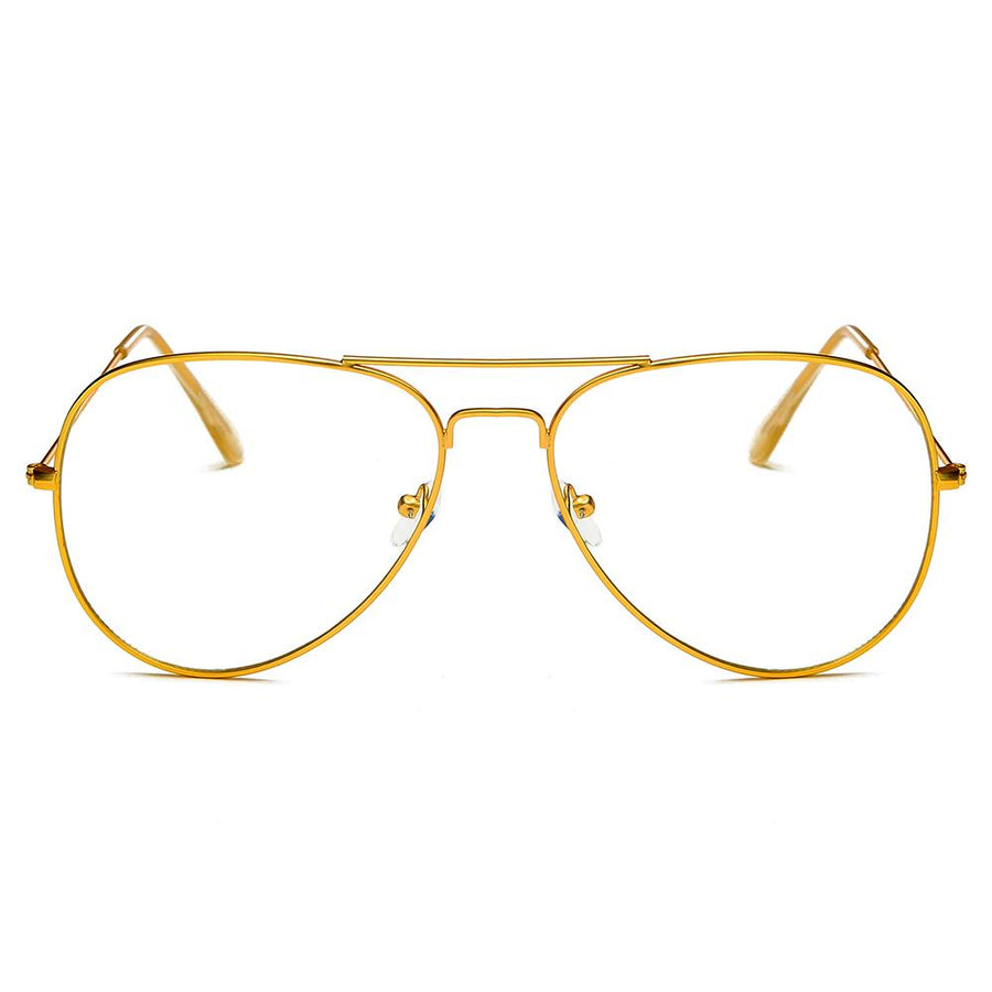 ENID - Trendy Aviator Clear Lens Sunglasses- 5 Colors