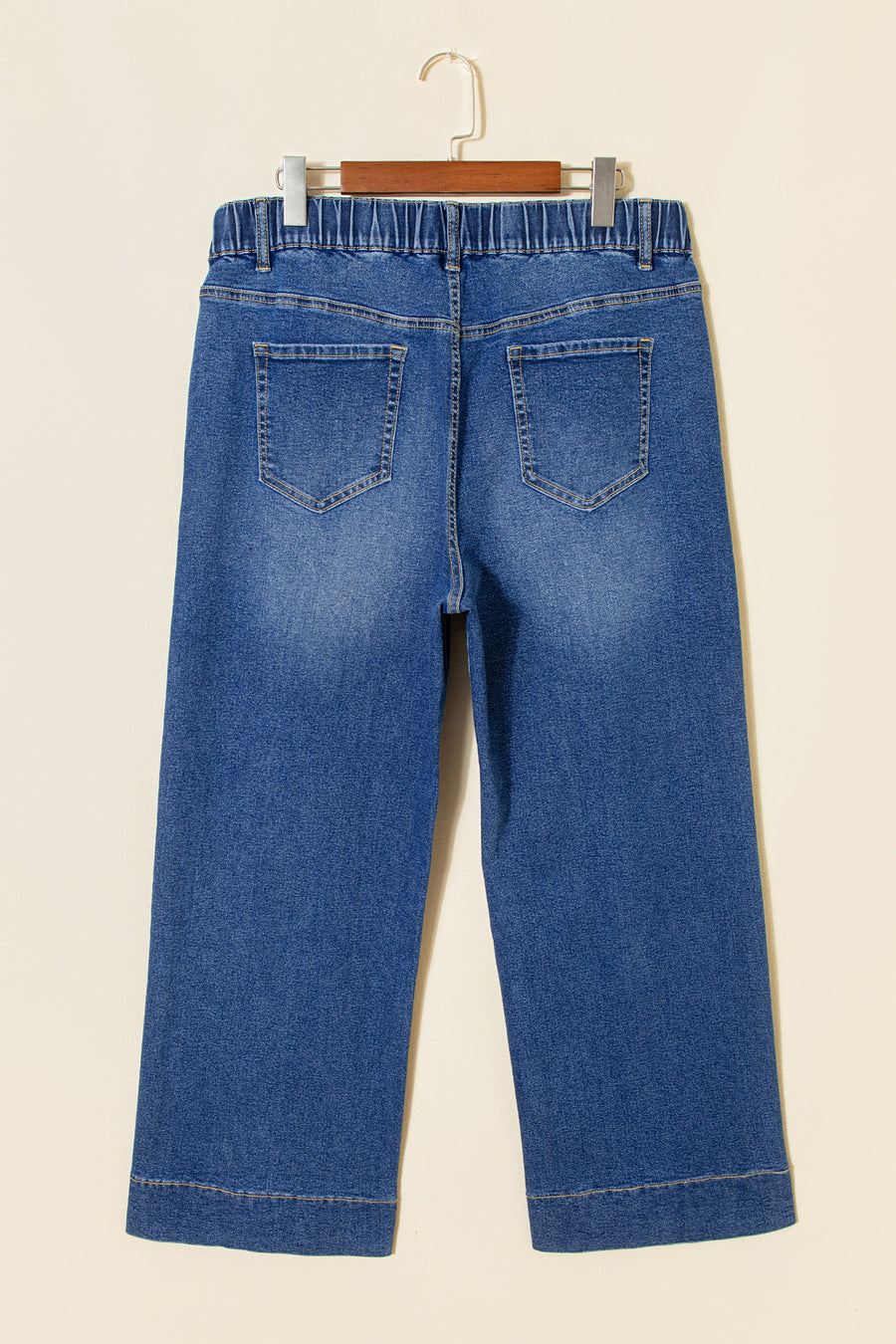 Plus Size Acid Wash Lace-Up Jeans- 4 Colors