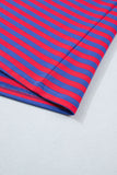 Striped Ribbed Short Sleeve T-Shirt and Shorts Set- 3 Colors