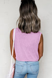 Wisteria Mineral Wash Chest Pocket Tank Top