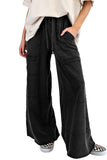 Mineral Wash Exposed Seam Wide Leg Cargo Pants- 3 Colors