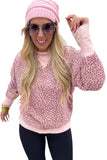 Leopard Print Patchwork Crew Neck Sweatshirt- 3 Colors