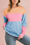Color Block Drop Shoulder Sweatshirt- 4 Colors
