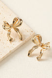 Gold Bow Earrings