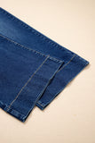 Plus Size Acid Wash Lace-Up Jeans- 4 Colors