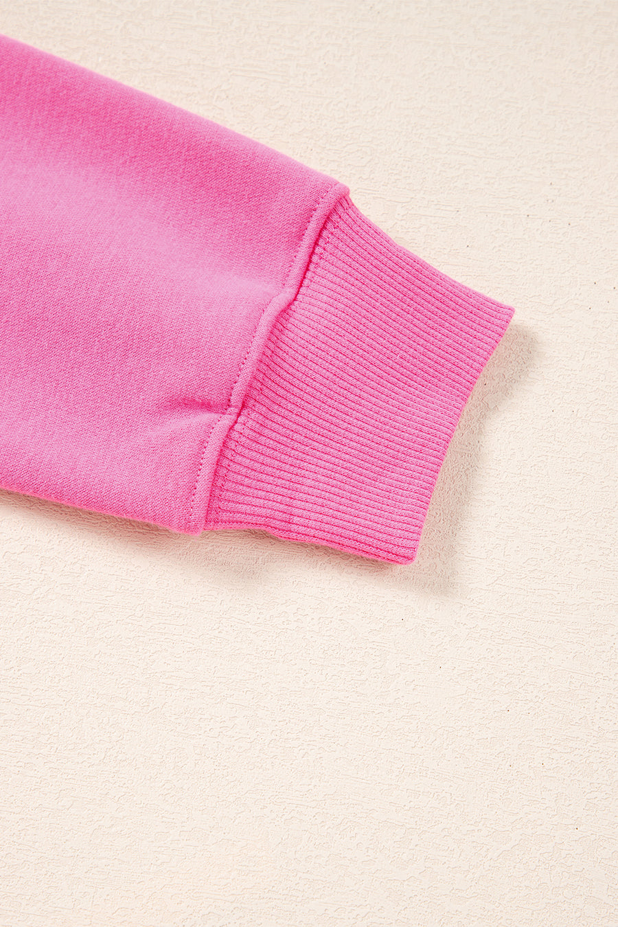Fuchsia Classic Crew Neck Pullover Sweatshirt